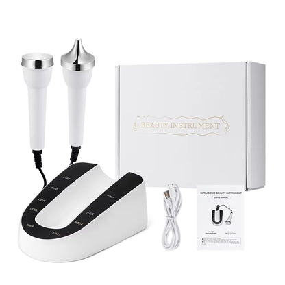 Ultrasound Skin Care Beauty Machine High Frequency Face Eye Massager Face Lifting Facial Clean SPA Ultrasonic Beauty Device